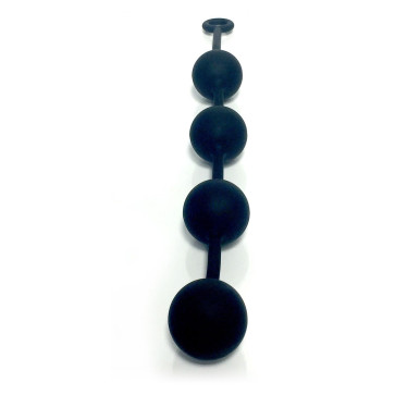 Rascal, The Anal Baller Intermediate, Soft Silicone, Black, 46 cm (18 in)