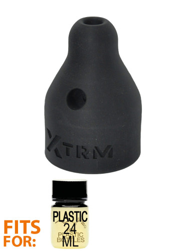 XTRM Booster AMYL, Poppers Inhaler for plastic bottles, Black, Ø 2,5 cm (1,0 in)