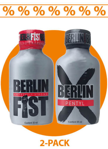 BERLIN Mix Poppers big - 25ml | 2er-Mix-Box "Cleverpack" minus 5%