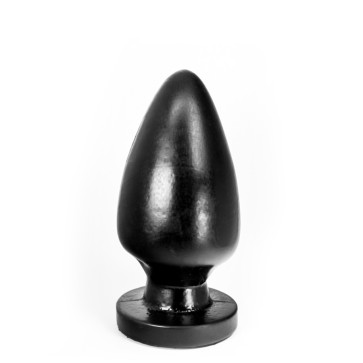 Hung System Toys Plug Egg, PVC, Black, 21 cm (8 in), Ø 9,9 cm (3,9 in)
