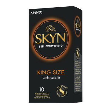 Manix Skyn King Size Condoms, Latex Free & Vegan, 19 cm (7,5 in), 10 pcs