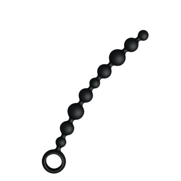 JoyDivision JOYballs Anal Wave Long, Anal Beads, Silikomed®, Black, 29,8 cm (11,7 in), Ø 3 cm (1,2 in)