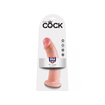 KING COCK: 9" COCK - FLESH COLOR