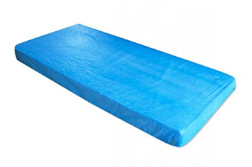 Mattress Covers with Rubber Band, CPE, Blue, 2 pcs