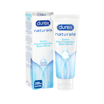 Durex Naturals Extra Feuchtigkeitsspendend Gleitgel, 100 ml (3,4 fl.oz.)