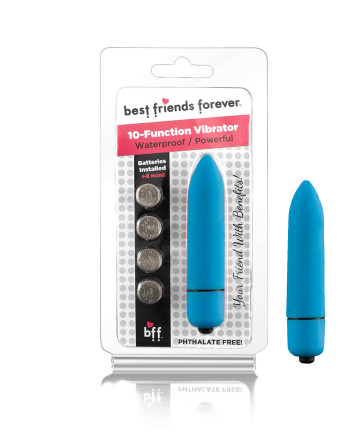 SI  BFF Bullet with Vibration, Waterproof, 6,35 cm (2,5 in), Blue