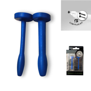 Sport Fucker Cum Plug 2pc Kit Blue