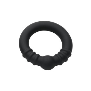 Silicone Steel Fusion Ring Holeshot Black Large