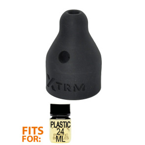 XTRM Booster AMYL, Poppers Inhaler for plastic bottles, Black, Ø 2,5 cm (1,0 in)