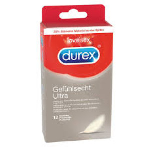 DUREX Gefühlsecht Ultra 12pcs Condoms, with reservoir, ⌀ 52mm, 18cm 