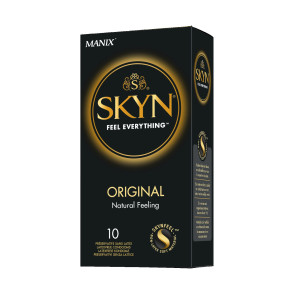 Manix Skyn Original Natural Feeling Condoms, Latex Free & Vegan, 18 cm (7,1 in), 10 pcs